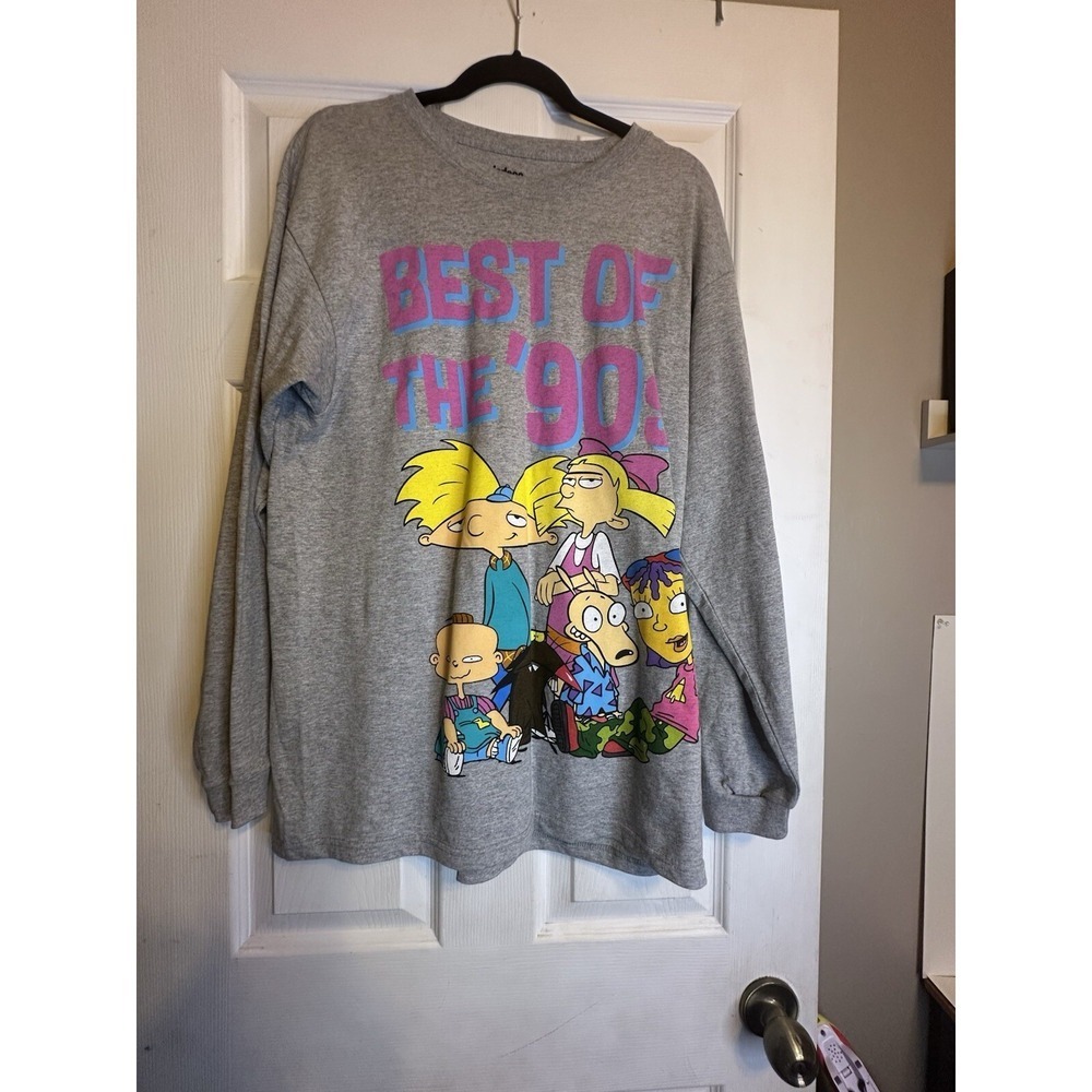 Nickelodeon Best of the 90s Nicktoons Long Shirt Sz M